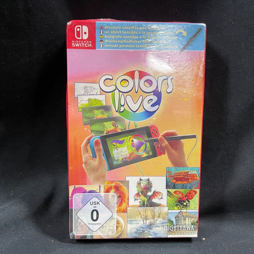 Nintendo Switch Colors Live Game Sealed